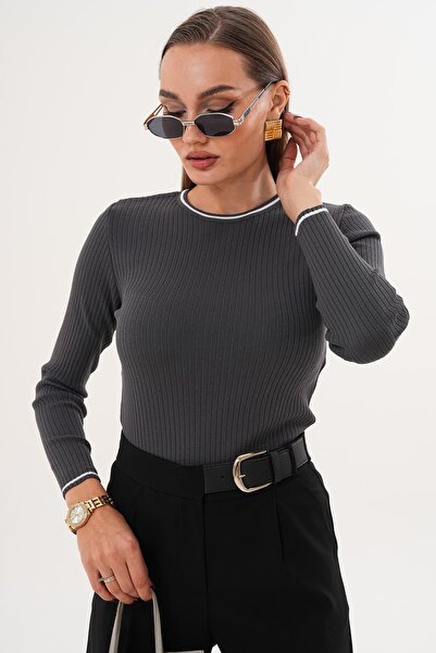 ŞİMAL Kadın Bisiklet Yaka İnce Örme Kazak 255097 -