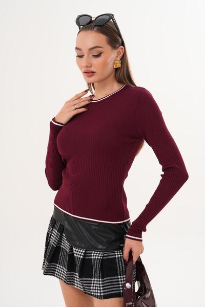 ŞİMAL Kadın Bisiklet Yaka İnce Örme Kazak 255097 -