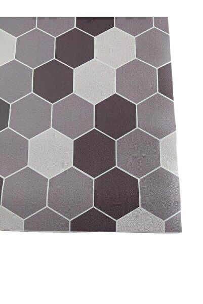 No branded Premium Entrance Mat, Vinyl-Type Material with Soft Foam, Non-Slip, White/Grey, 70x100 cm