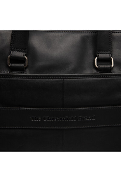 The Chesterfield Brand Women's bag with laptop compartment, genuine leather, The Chesterfield Brand, Elvas, Black
