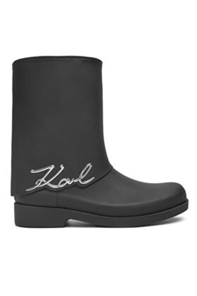 Karl Lagerfeld γυναικείες γαλότσες KL47064 μαύρες