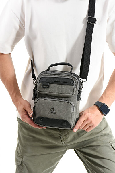 MEGA ÇANTA Canvas Series Multi-Compartment Crossbody/Handheld Men's Bag