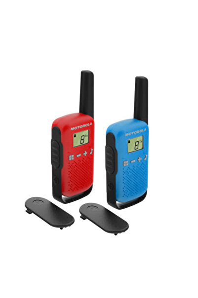 Motorola Set of two radio stations T42 Red/Blue Walkie Talkie