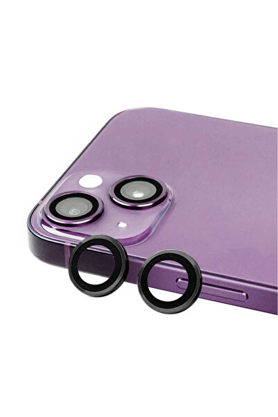 lucek cases واقي كاميرا LCKC CL-07 متوافق مع هاتف iPhone 14 - أسود