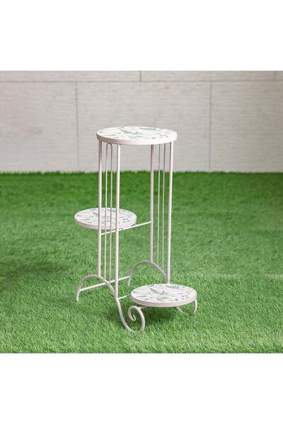 Danube Home حامل أزهار بثلاث طبقات - عرض عمودي للحديقة للشرفة والفناء - إطار ...