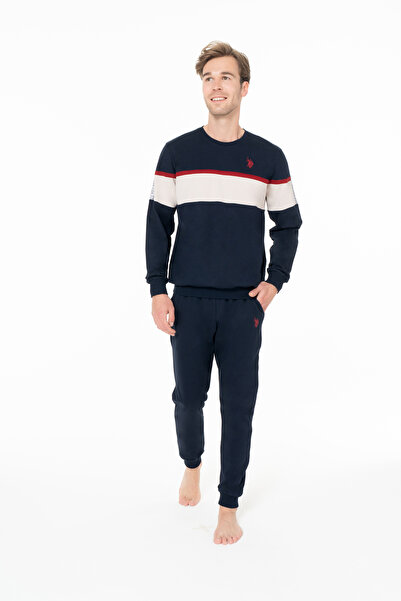 U.S. Polo Assn. Ανδρικό σετ πιτζάμες από βαμβάκι με άδεια χρήσης 18936