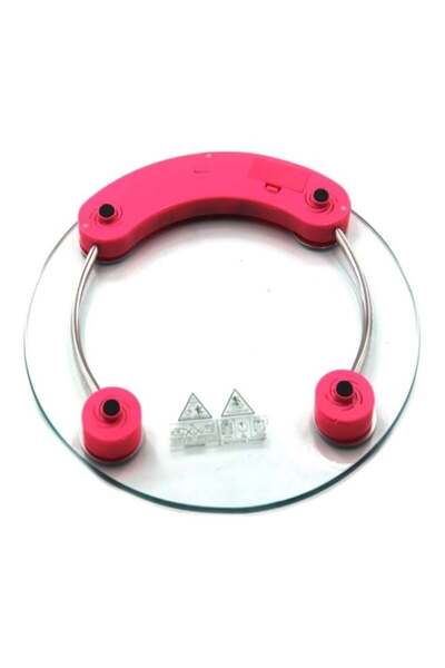 AGD Digital Weighting Scale Clear/Pink 30 x 30cm