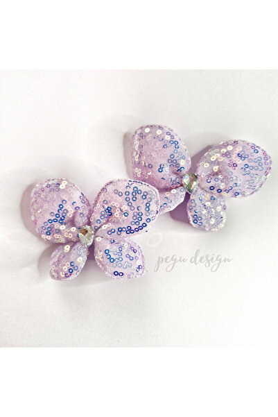 pegu baby collection Lila Mor Set of 2 Drop Stone Butterfly Model Children's ...