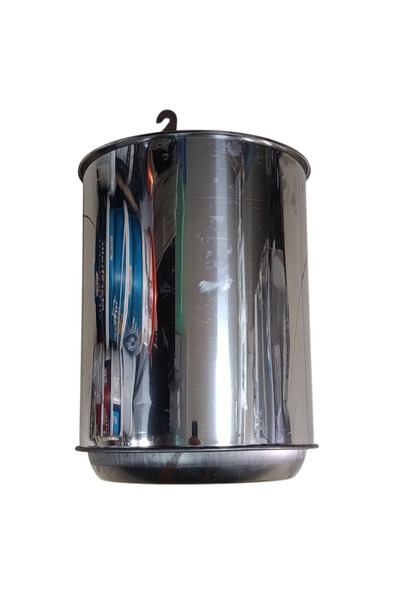 Özen Paslanmaz Krom Çelik Yandan Delikli Soba & Kuzine Kovası