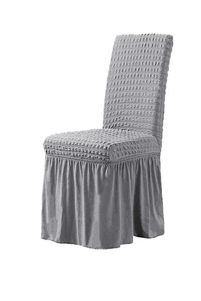 StarMall Brürümcük Skirted Chair Cover, Elastic, Stretchable Chair Cover 1 Piece
