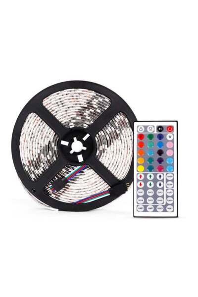 Voberry مجموعة شريط إضاءة LED باللون الأسود/الفضي