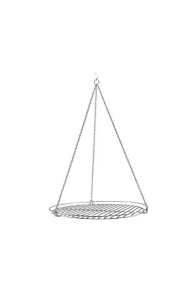 Perfect Home Stainless steel grill with chain, 60 cm