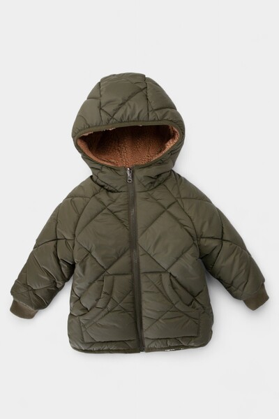 Midimod 2-11 Yaş Çift Taraflı İçi Polar Kışlık Erkek Çocuk Mont