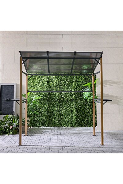 Danube Home Sara BBQ Grill Shade | Aluminum/Steel Frame | Weather Resistant Canopy | Modern Outdoor Furniture