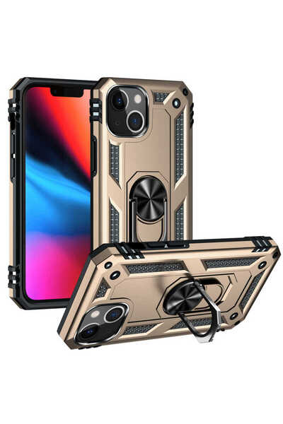 lucek cases حافظة LCKC Vega المتوافقة مع iPhone 13 - ذهبي