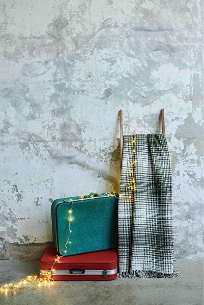 Bayev Black and White Scottish Single Cotton Blanket 150 X 200