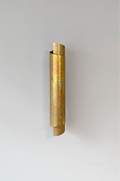 Fivorno Aydınlatma Winkle Serisi Çekiç Dövme Ham Pirinç Metal Çift Işık Yönlü Tasarım Aplik - Uzun Boy