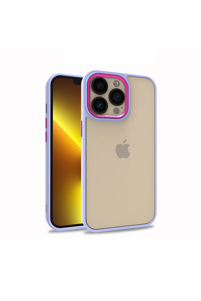 lucek cases حافظة LCKC Flora المتوافقة مع هاتف iPhone 13 Pro - أرجواني