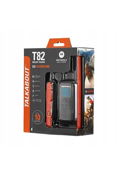 Motorola Talkabout T82 walkie-talkie, 10 km, orange/black, set of 2