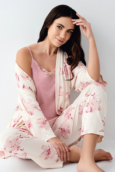 Pierre Cardin 9058-S 3-Piece Pajama Set