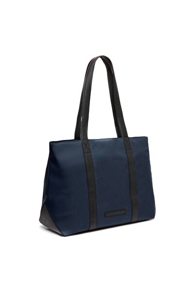 The Chesterfield Brand Large women's bag made of nylon and genuine leather, The Chesterfield Brand, Otta, Navy Blue