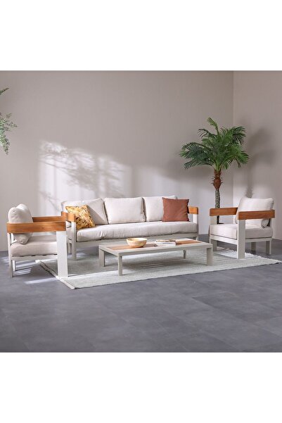 Danube Home Vienna 5-Seater Outdoor Sofa Set | Aluminium Frame | Modern Patio...