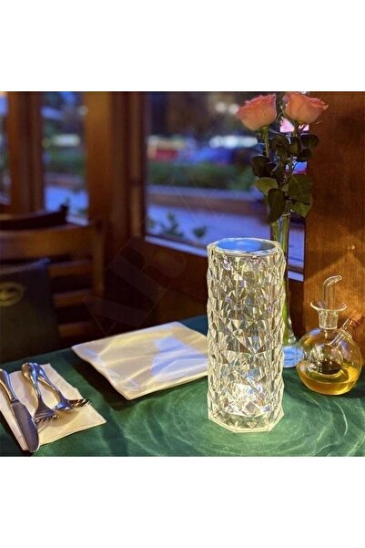 ARVALE Dekoratif LED Masa Lambası – Dokunmatik Kontrol, 3 Renkli, USB Type-C Şarj