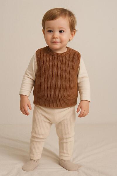 meriç bebe - bütün çocuklar melektir. mrc Boy's Thessaloniki Knitted Crew Neck Stretchy Sweater – 0-5 Years Old Domestic Production