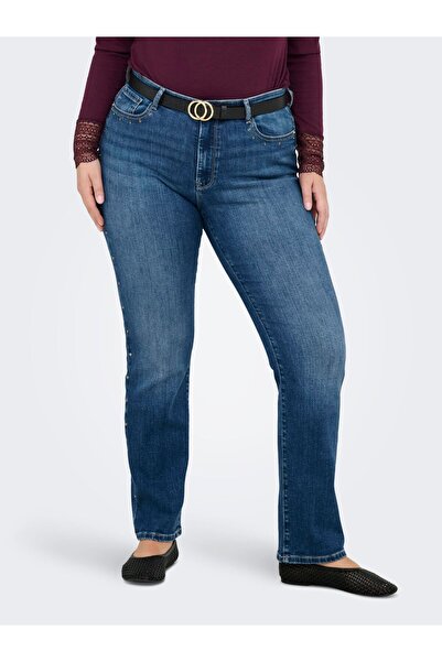 Only Carmakoma Blugi slim fit CARSUI, talie medie, lungime până la gleznă