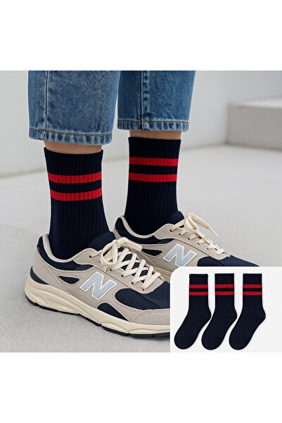 Scorpion Plus Cotton & Polyamide Blend Tennis Socks – Set of 3, Flexible and Durable Sports Socks