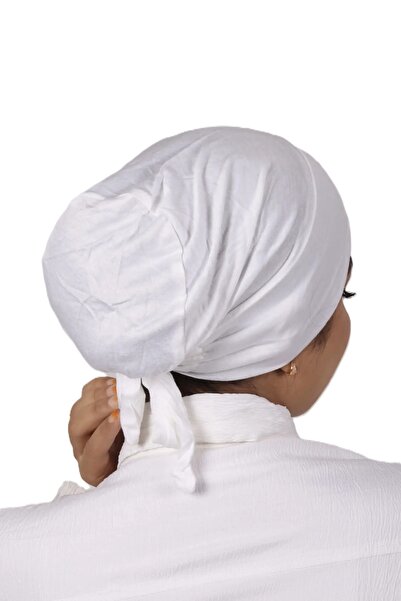 Perfectory Women's Turban Cap with Tie-Back Closure, Muslim Head Wrap Bonnet-...