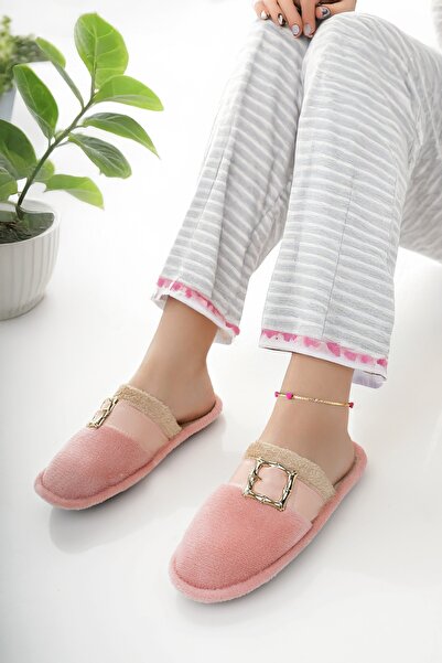 Modafırsat Γυναικείες παντόφλες εσωτερικού χώρου, βελούδινες που πλένονται, με επένδυση από μαλλί, παντόφλες από γούνα, πακέτο προσφοράς για επισκέπτες, παντόφλες νύφης