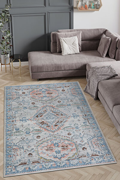 NaRStore Home Dekoratif Yıkanabilir,İnce, Kaymaz Tabanlı, Modern Salon Halısı...
