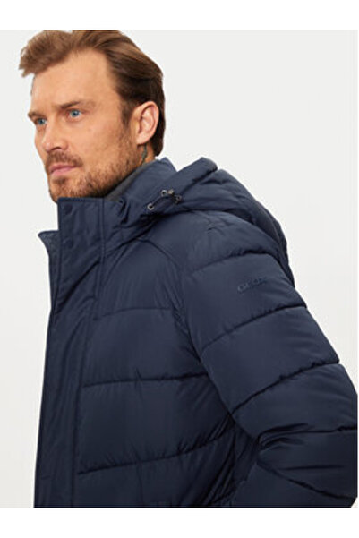 Geox Ανδρικό Χειμερινό Μπουφάν M4628C-T3144 Μπλε Σκούρο Μπλε