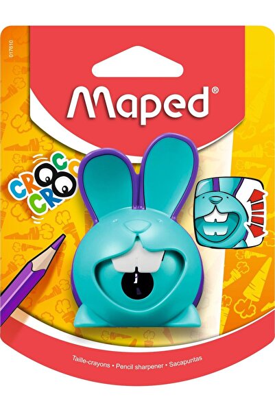 Maped مبراة أقلام رصاص من كروك كروك باني إنوفيشن بفتحة واحدة بألوان متنوعة