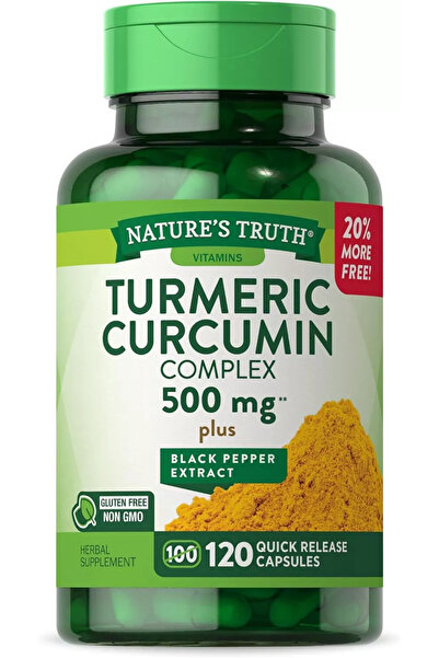 Nature's Truth Turmeric Curcumin Complex 500mg, 120 Caps, 120 Servings