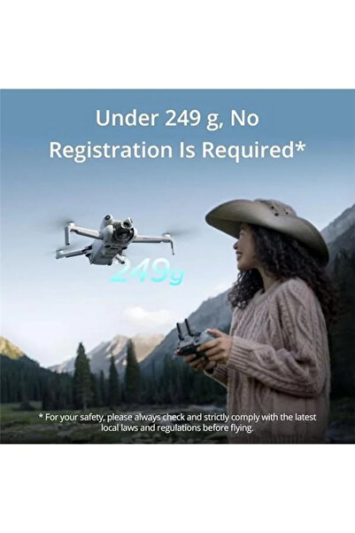 Genel Markalar Mini 4 Pro Fly More Combo Plus ( RC 2) (Ekranlı Kumanda) - 4K HDR Kameralı Mini Drone, 20 km