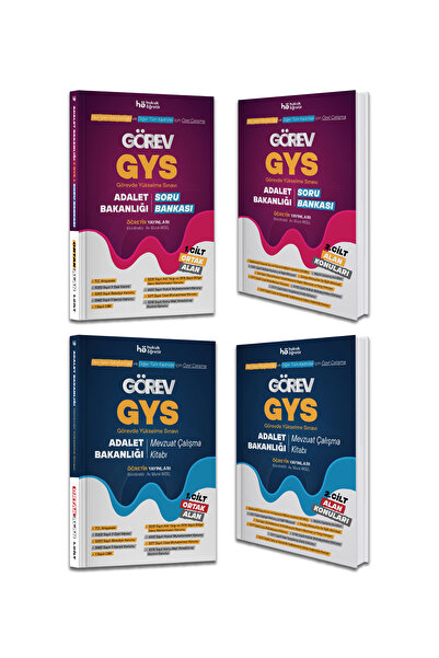 hukuk öğretir Adalet Bakanlığı Görevde Yükselme Sınavı 2026 - Görev GYS Soru Bankası & Mevzuat Çalışma Kitabı