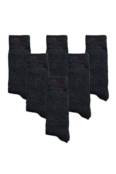 Özgür SOCKS THERMAL ÇORAP 6'lı PAKET GRİ