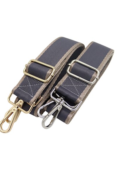 Anatolia Smoked-Brown Adjustable Polyester Bag Shoulder Strap 4 cm X 120 cm