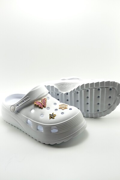 Sonimix Tam Ortopedik Yüksek Tabanlı Cross Hastane Aşçı Hemşire Doktor Deniz Plaj Havuz Kadın Terliği