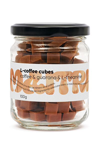 MAITRI L-Coffee Cubes – Cuburi de fudge cu cafea de specialitate, guarana și L-theanină — 20 g proteină