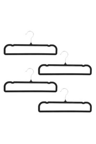 SHOPIENS Set umerașe negre din catifea pentru pantaloni 36 x 16 cm - 4 bucăți