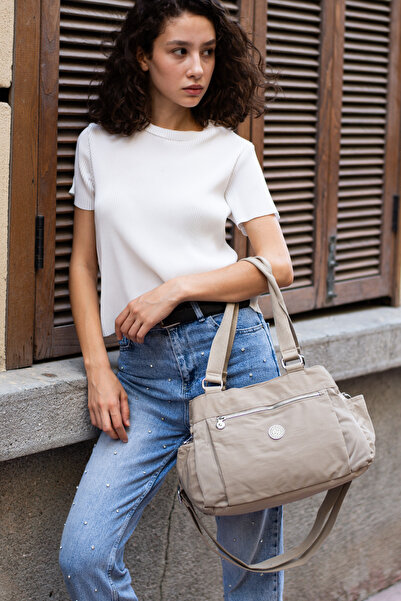 Sanmorris Jasminel Çok Bölmeli Suya Dayanıklı Çapraz El Ve Omuz Çantası