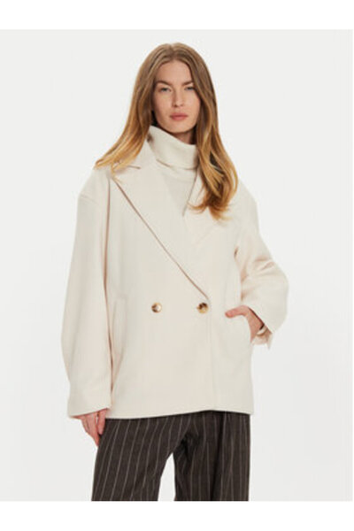 Gina Tricot Γυναικείο παλτό ελαφρύ 22830 Λευκό