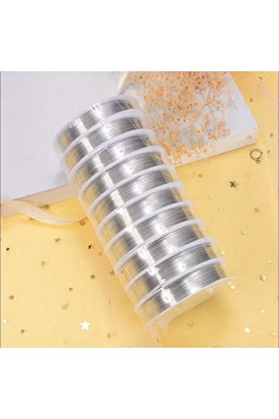 yiğit aksesuar 04 مم 10 قطع سلك فضي مصنوع يدويًا لإكسسوارات المجوهرات سلك ألو...