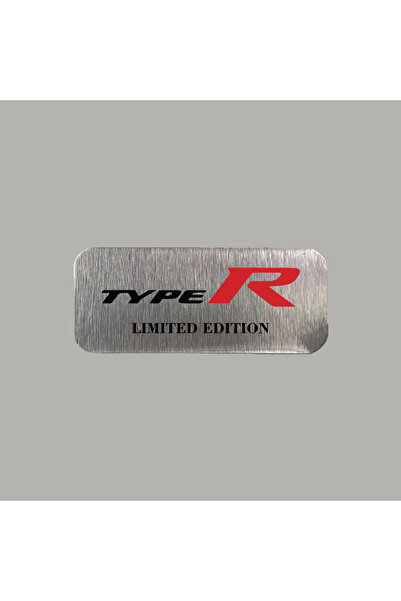CRF Honda Type-R Limited Edition Metal Etiket 3x7 cm Arkası Yapışkanlı 1 Adet