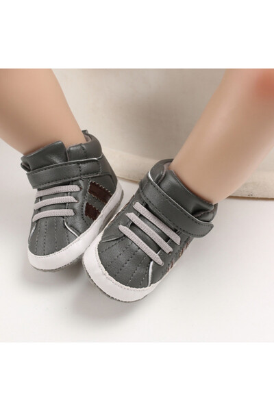 Superbaby Ghetute gri cu dungi maro