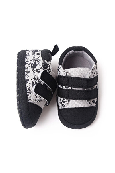 Bebelul Tenisi gri cu negru pentru baietei - Whale