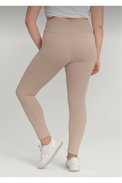 PUQHQA Plus Size Ribbed High Waist Recovery Leggings